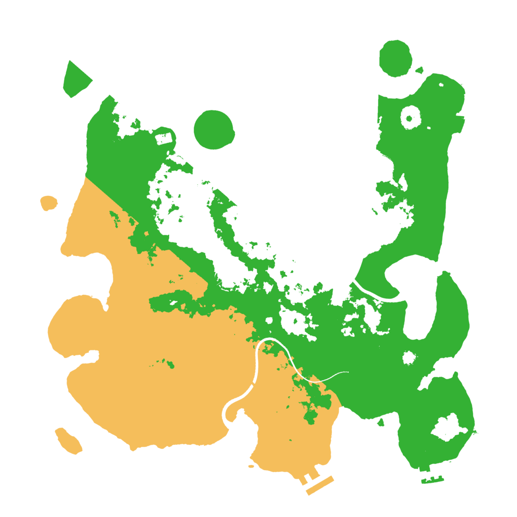 Biome Rust Map: Procedural Map, Size: 3500, Seed: 94095549