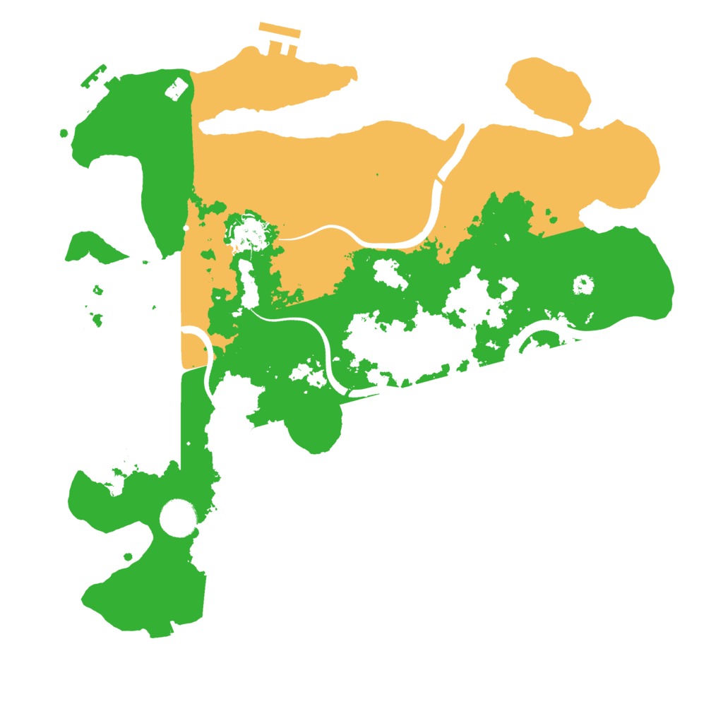 Biome Rust Map: Procedural Map, Size: 3500, Seed: 383374759