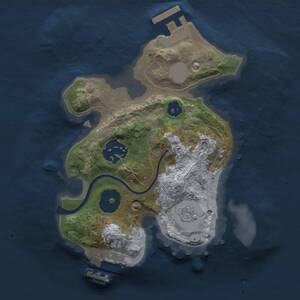 Thumbnail Rust Map: Procedural Map, Size: 2000, Seed: 1504246575, 5 Monuments