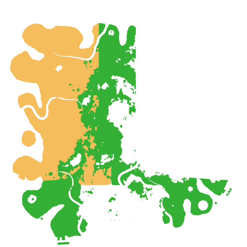 Biome Rust Map: Procedural Map, Size: 4350, Seed: 248188030
