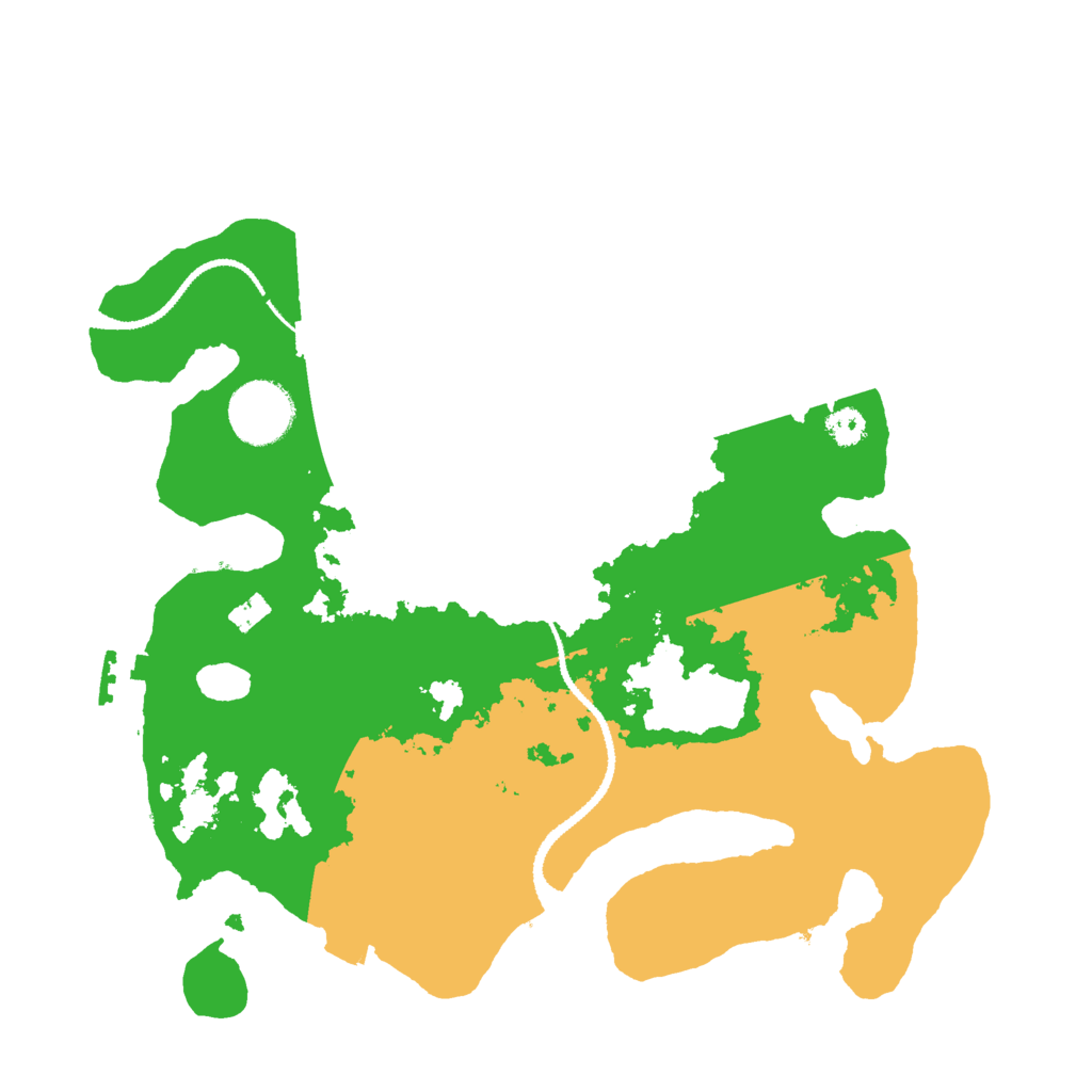 Biome Rust Map: Procedural Map, Size: 3000, Seed: 1235840