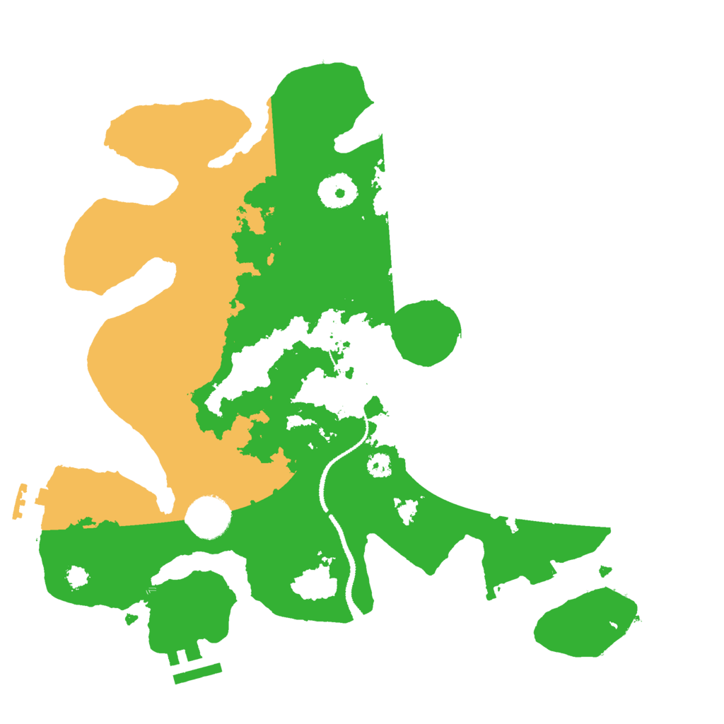 Biome Rust Map: Procedural Map, Size: 3000, Seed: 3285