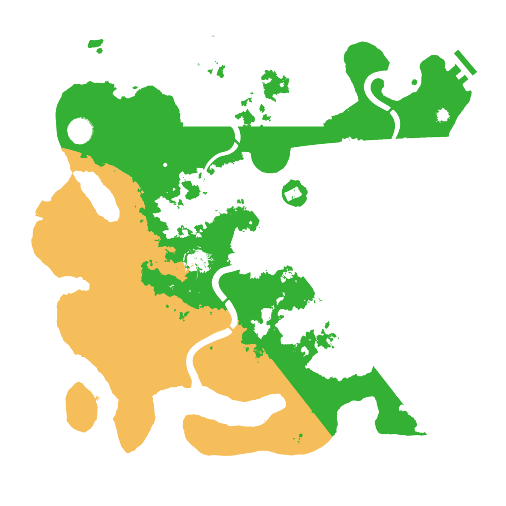 Biome Rust Map: Procedural Map, Size: 3500, Seed: 375388944