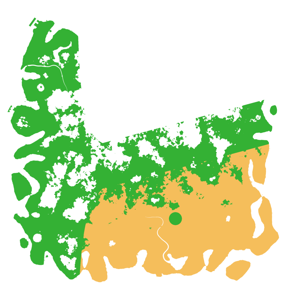 Biome Rust Map: Procedural Map, Size: 6000, Seed: 123412