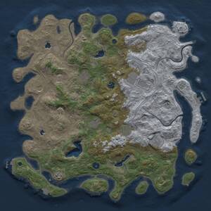 Thumbnail Rust Map: Procedural Map, Size: 4550, Seed: 220090, 16 Monuments