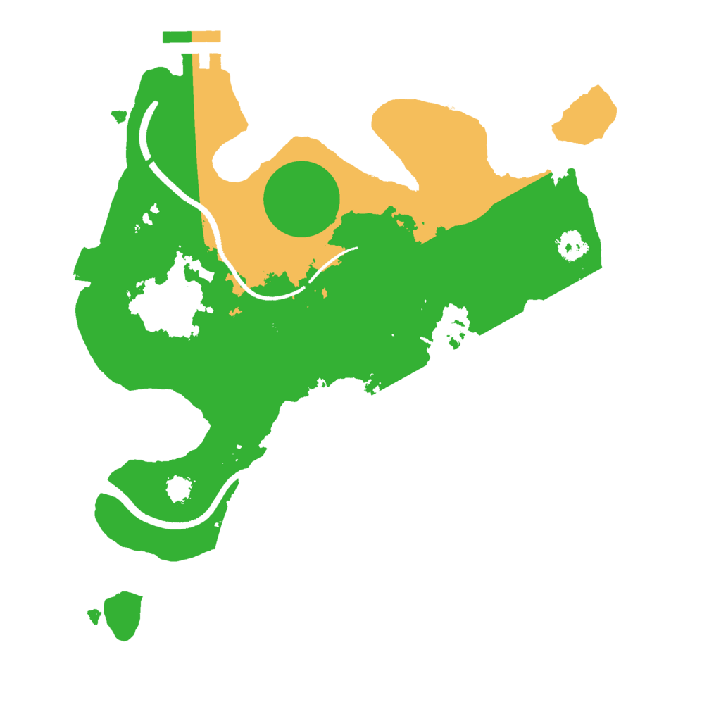 Biome Rust Map: Procedural Map, Size: 2500, Seed: 85609169