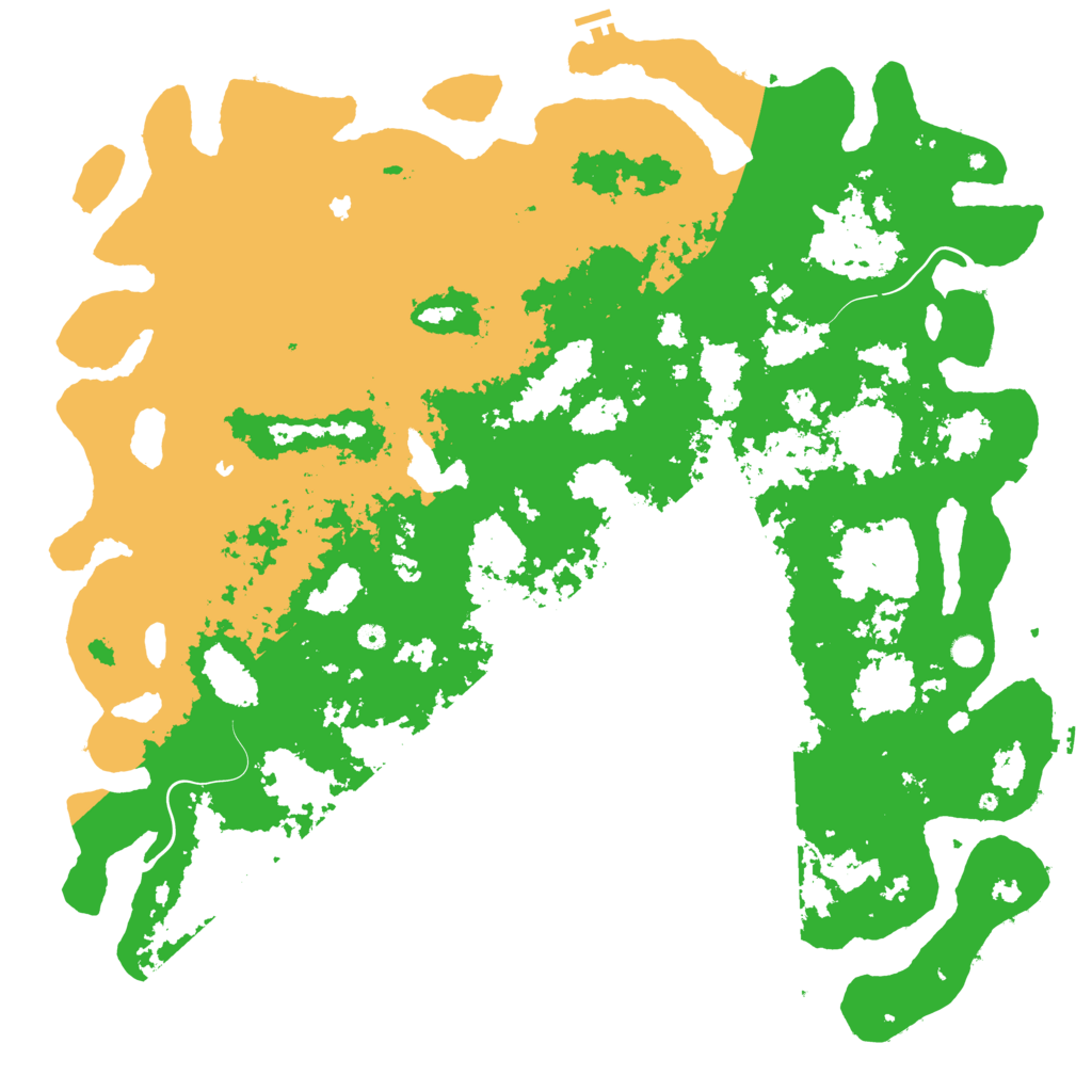 Biome Rust Map: Procedural Map, Size: 6000, Seed: 688082400