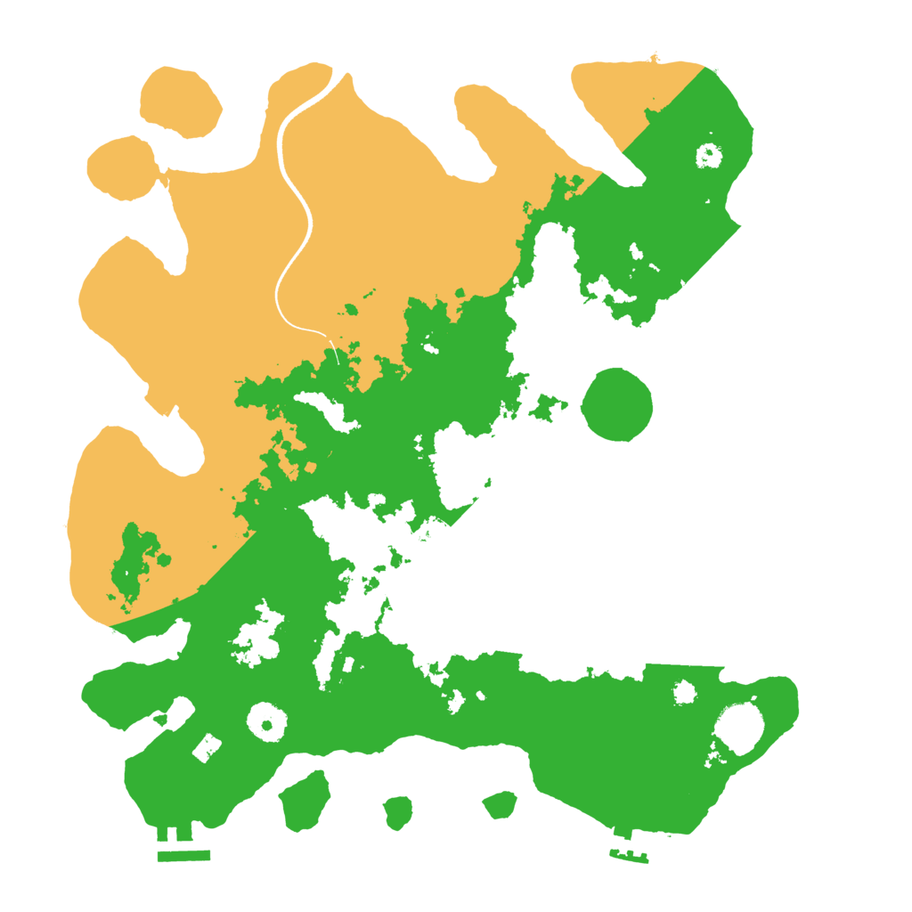 Biome Rust Map: Procedural Map, Size: 3500, Seed: 1321589843