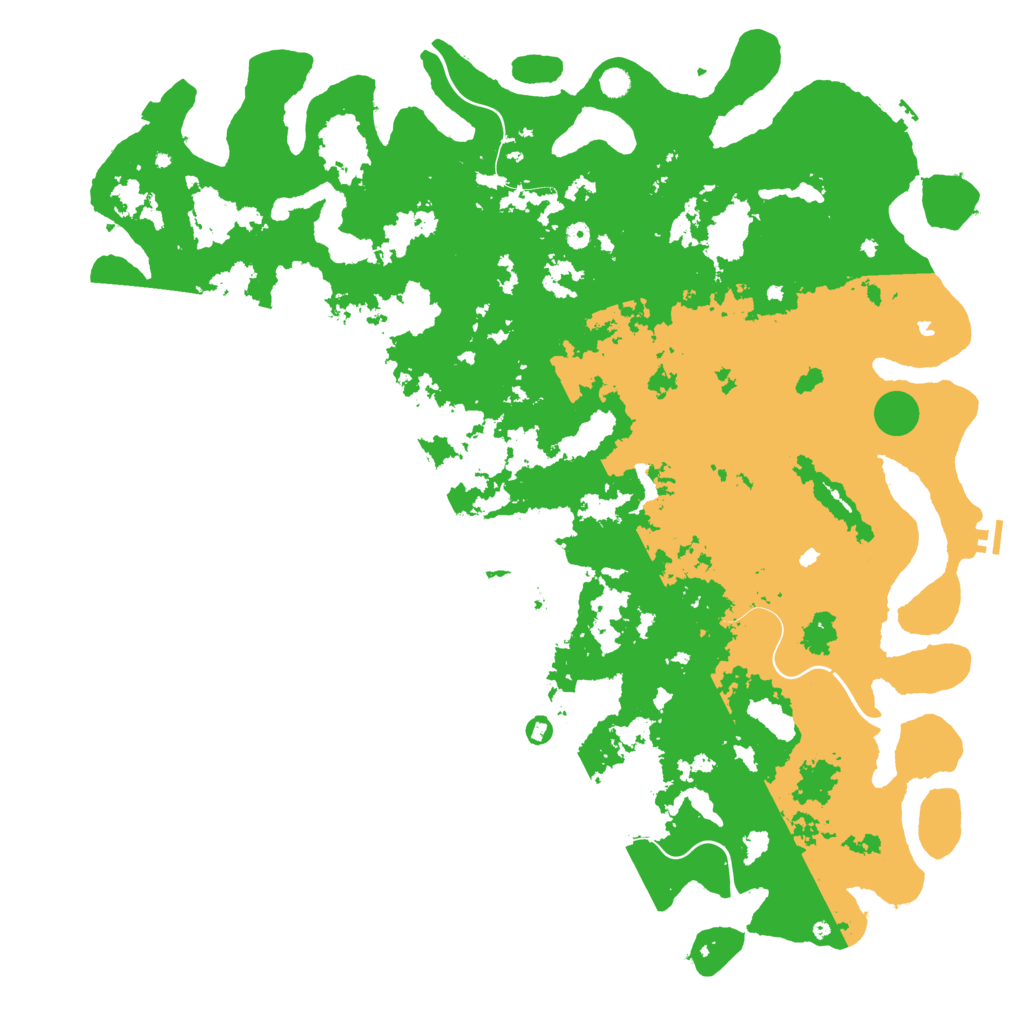 Biome Rust Map: Procedural Map, Size: 6000, Seed: 120652115