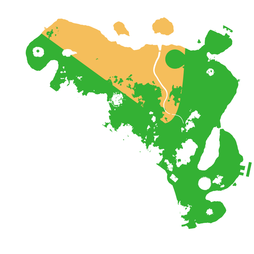 Biome Rust Map: Procedural Map, Size: 3500, Seed: 52521212