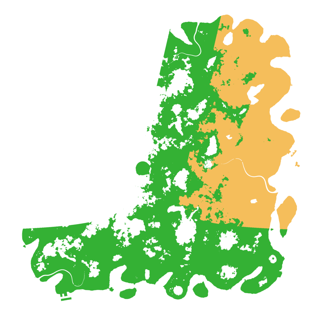 Biome Rust Map: Procedural Map, Size: 6000, Seed: 255546