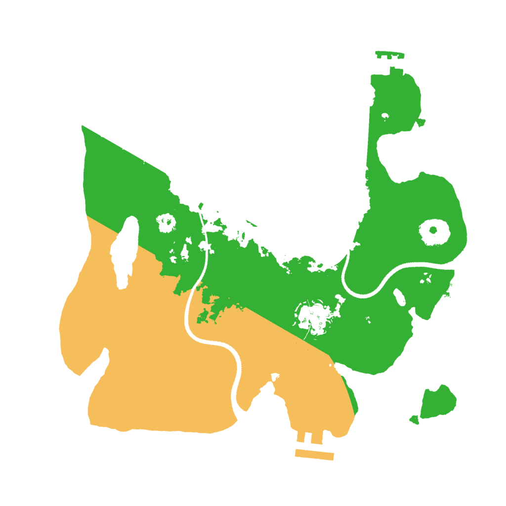 Biome Rust Map: Procedural Map, Size: 2650, Seed: 2034069389