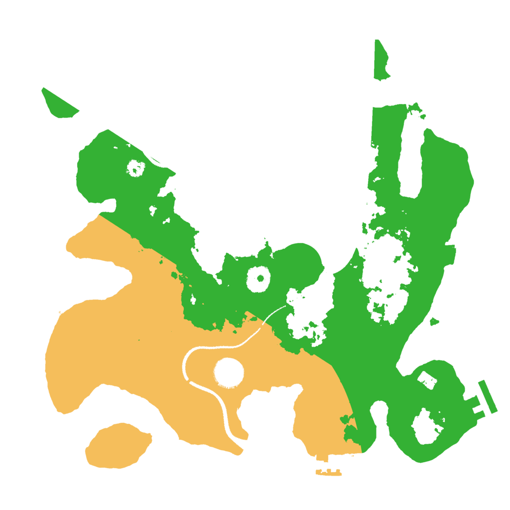 Biome Rust Map: Procedural Map, Size: 3000, Seed: 11482