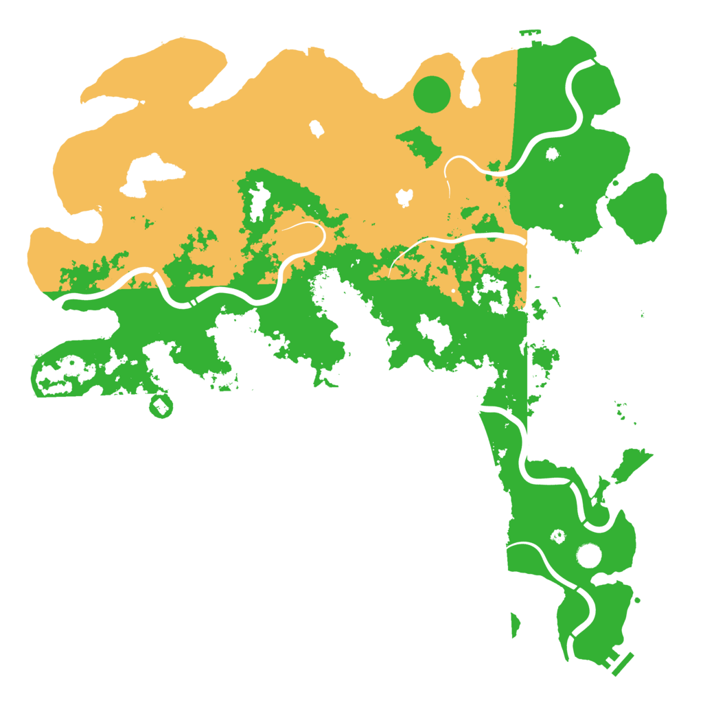 Biome Rust Map: Procedural Map, Size: 5000, Seed: 700000