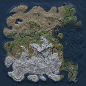 Thumbnail Rust Map: Procedural Map, Size: 5000, Seed: 700000, 17 Monuments