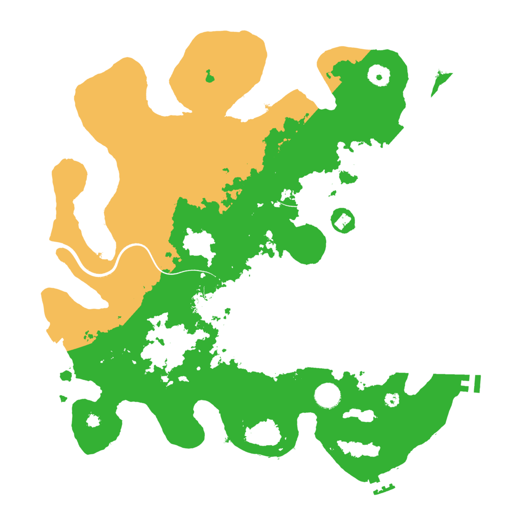 Biome Rust Map: Procedural Map, Size: 3500, Seed: 274395