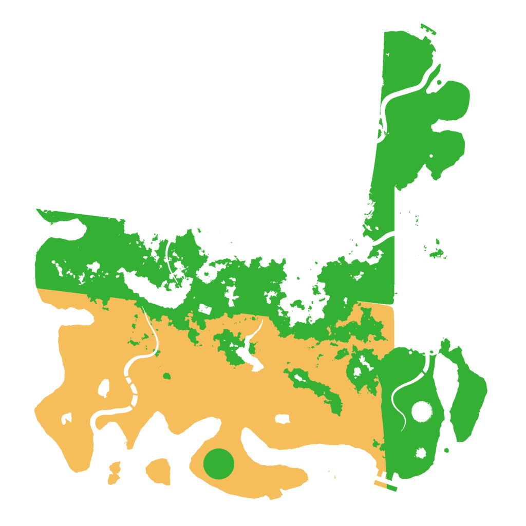 Biome Rust Map: Procedural Map, Size: 4500, Seed: 123581321