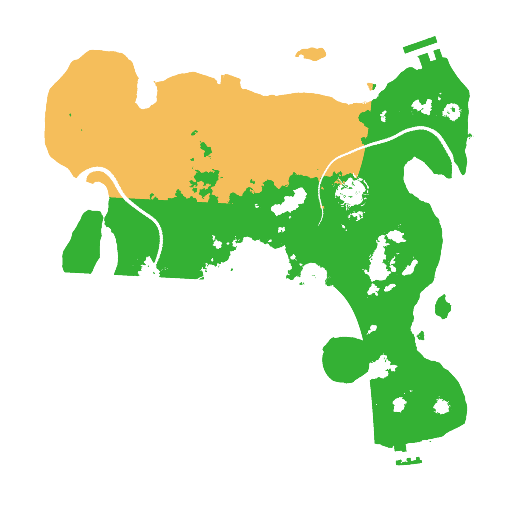 Biome Rust Map: Procedural Map, Size: 3000, Seed: 1214226436