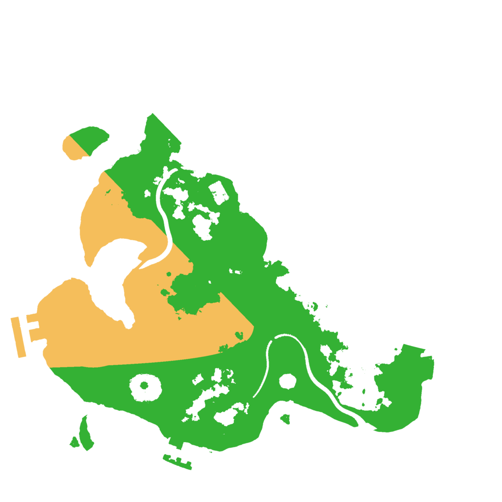 Biome Rust Map: Procedural Map, Size: 2500, Seed: 2936885