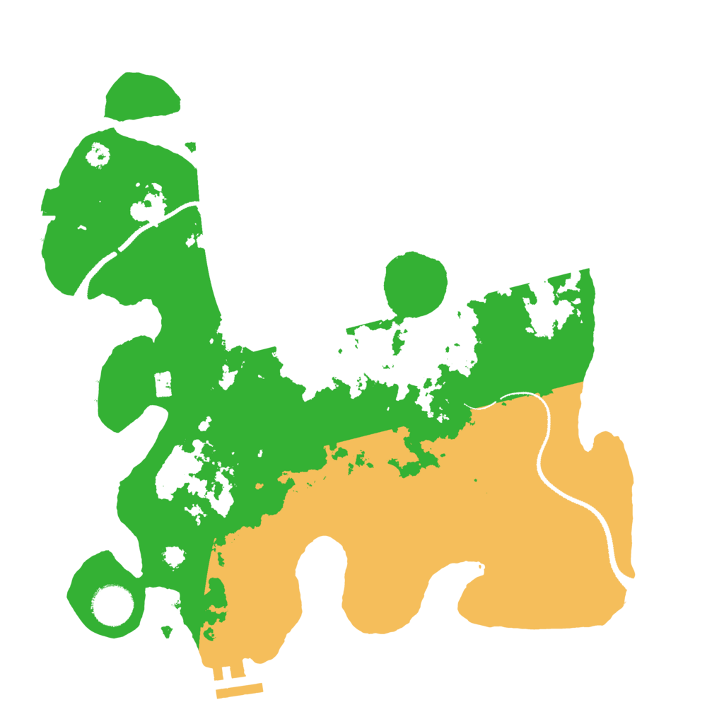 Biome Rust Map: Procedural Map, Size: 3120, Seed: 1