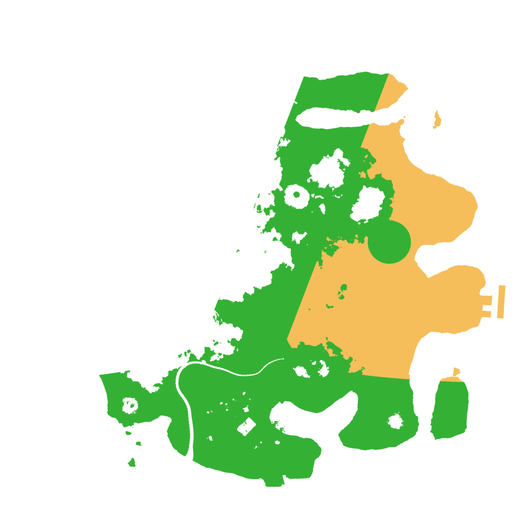 Biome Rust Map: Procedural Map, Size: 3200, Seed: 733643725