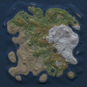 Thumbnail Rust Map: Procedural Map, Size: 3700, Seed: 69696969, 14 Monuments