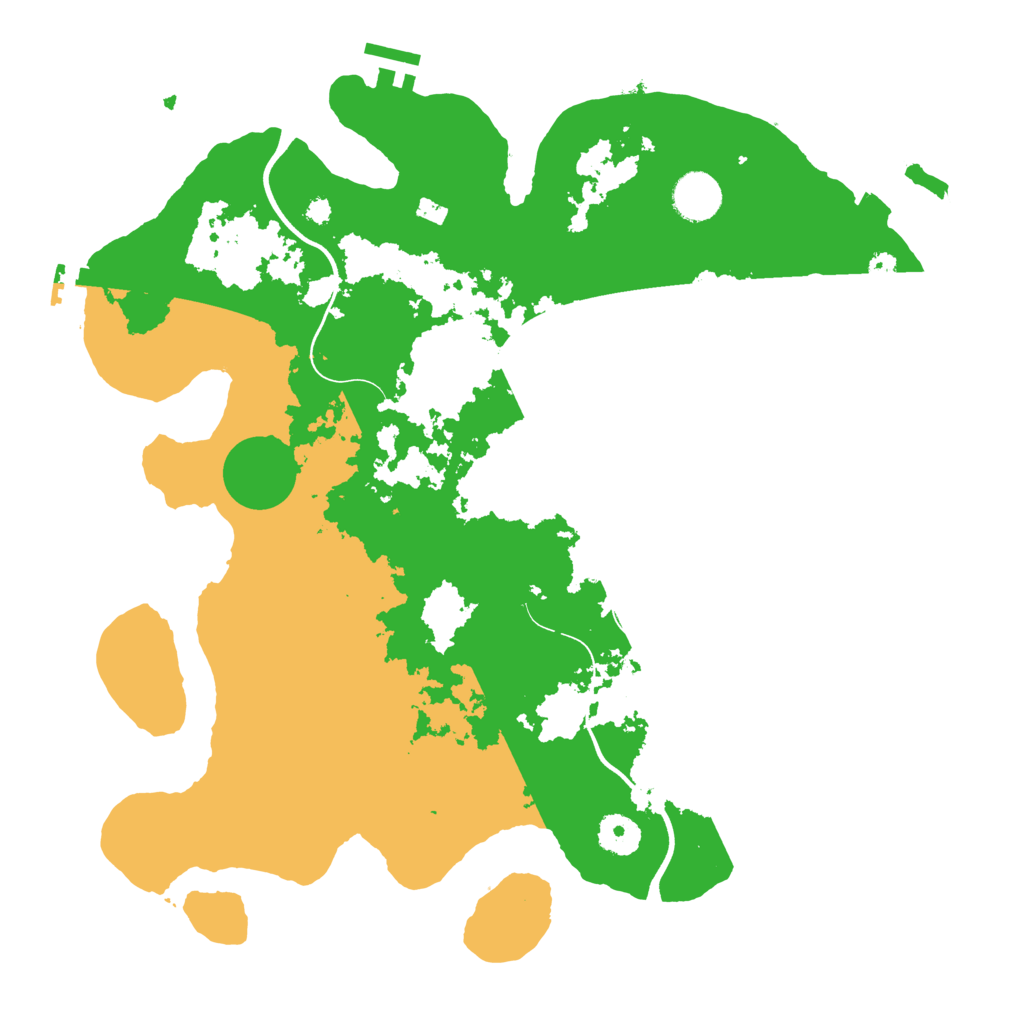 Biome Rust Map: Procedural Map, Size: 3700, Seed: 69696969