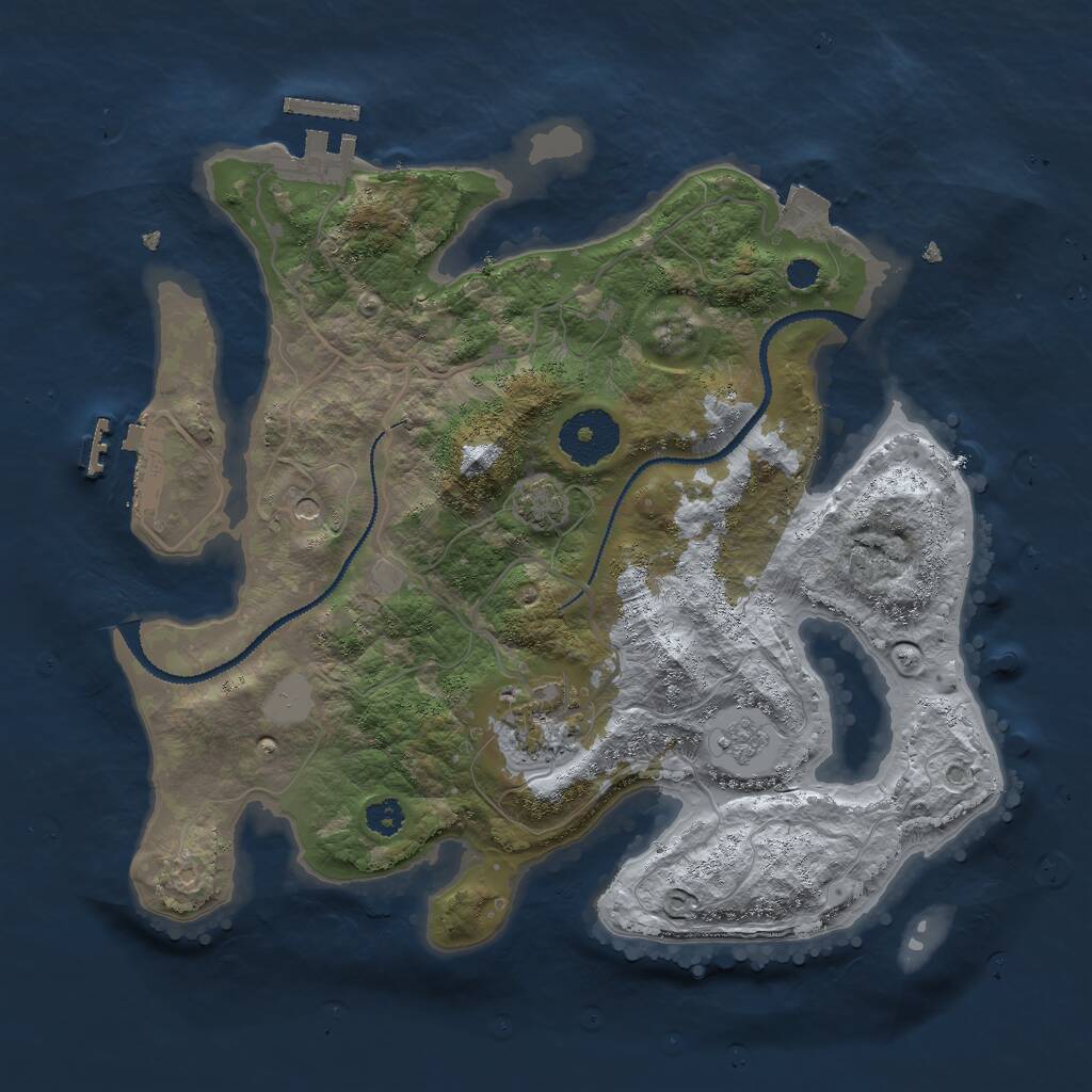 Rust Map: Procedural Map, Size: 2900, Seed: 20000, 7 Monuments