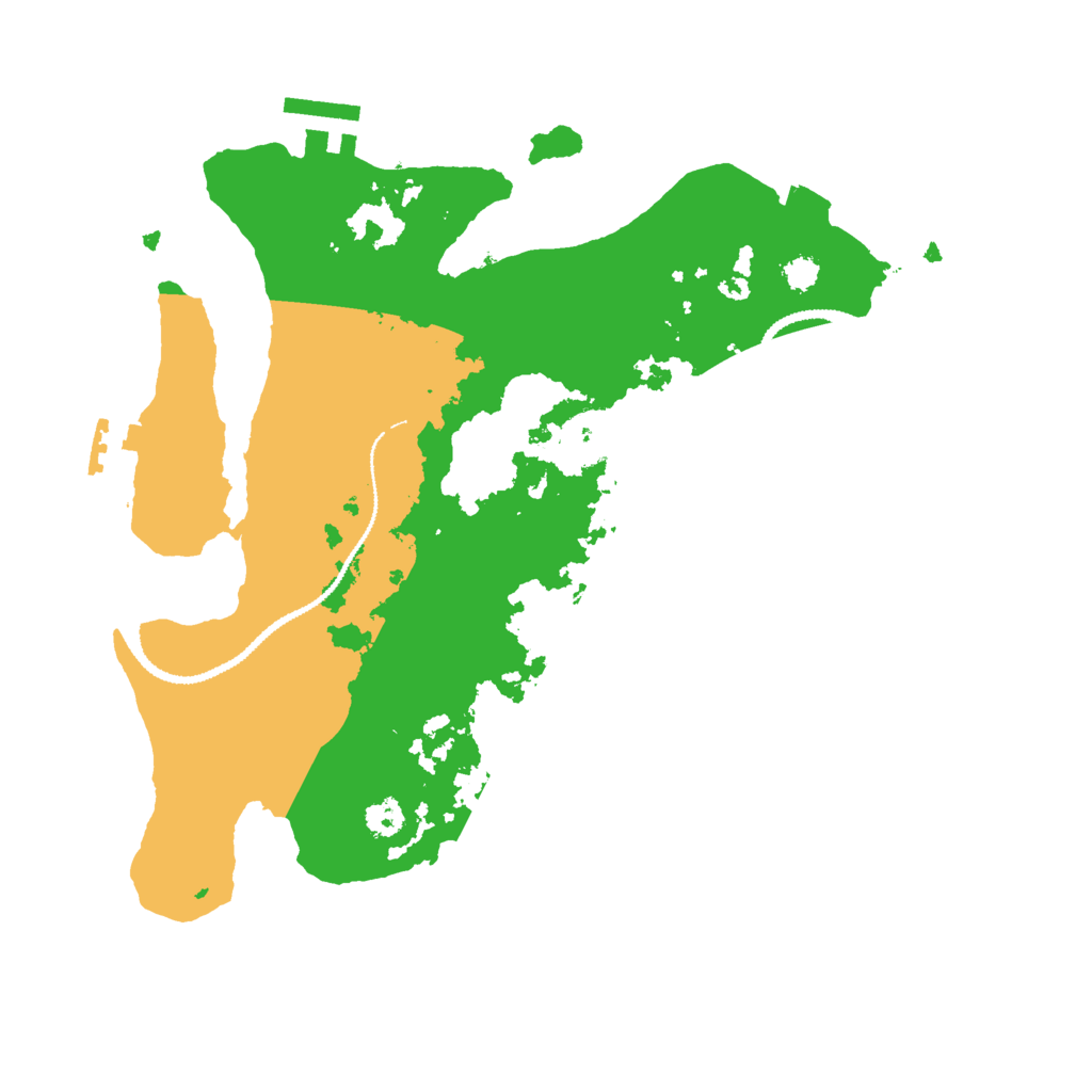 Biome Rust Map: Procedural Map, Size: 2900, Seed: 20000