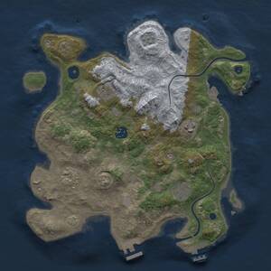 Thumbnail Rust Map: Procedural Map, Size: 3250, Seed: 78756412, 12 Monuments