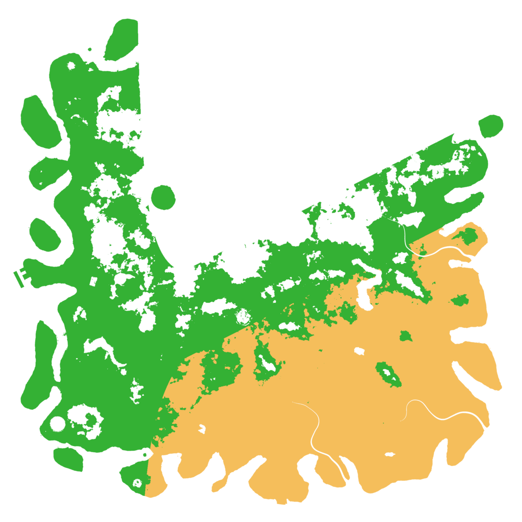 Biome Rust Map: Procedural Map, Size: 6000, Seed: 1196641668