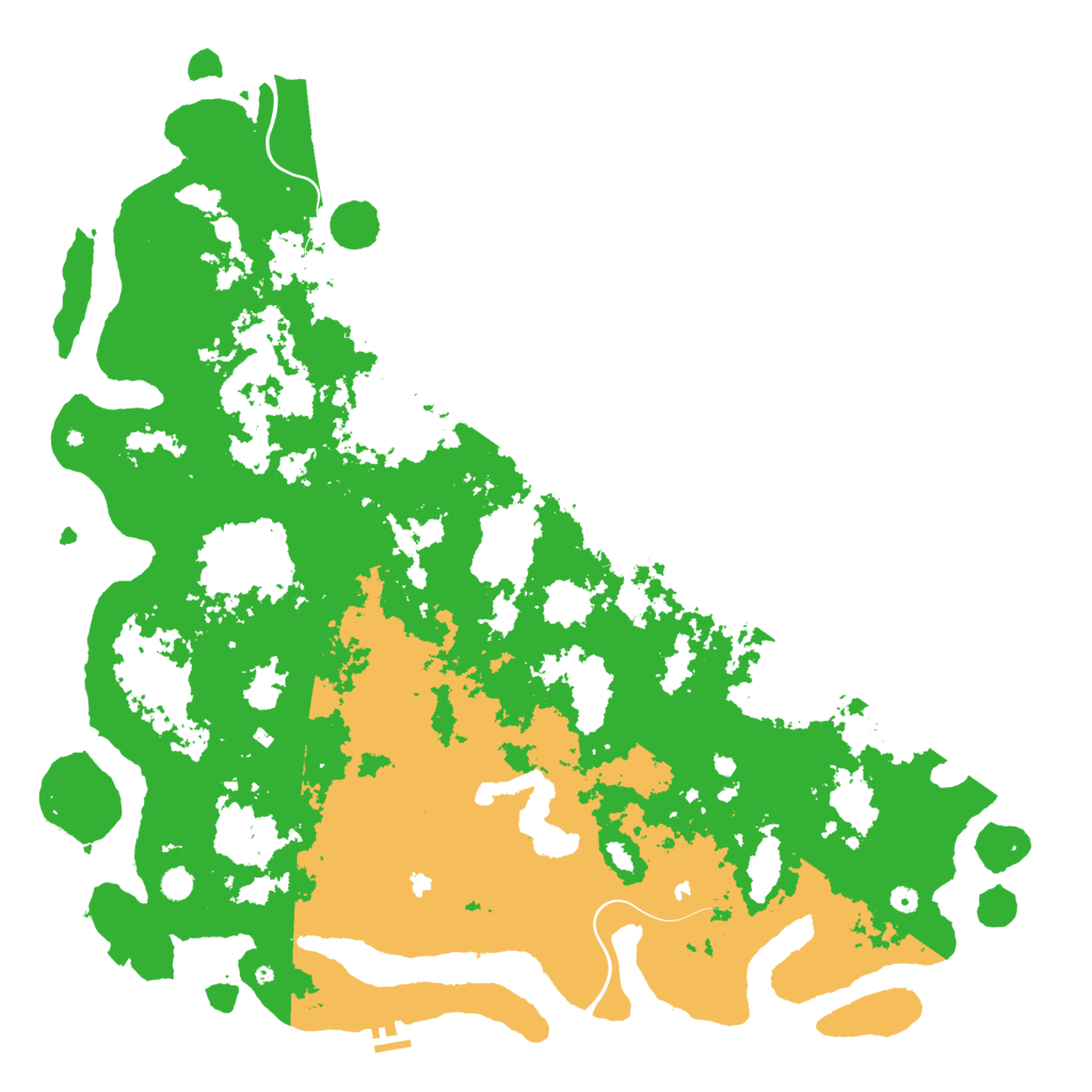 Biome Rust Map: Procedural Map, Size: 6000, Seed: 1400792966