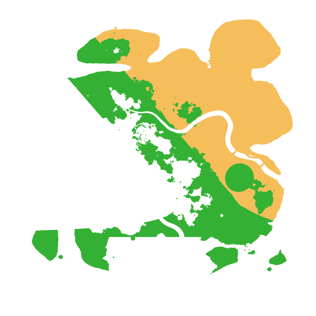 Biome Rust Map: Procedural Map, Size: 3000, Seed: 22277908