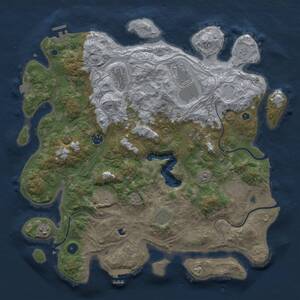 Thumbnail Rust Map: Procedural Map, Size: 4250, Seed: 841339414, 15 Monuments