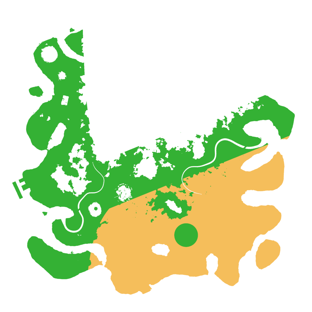 Biome Rust Map: Procedural Map, Size: 3500, Seed: 437817