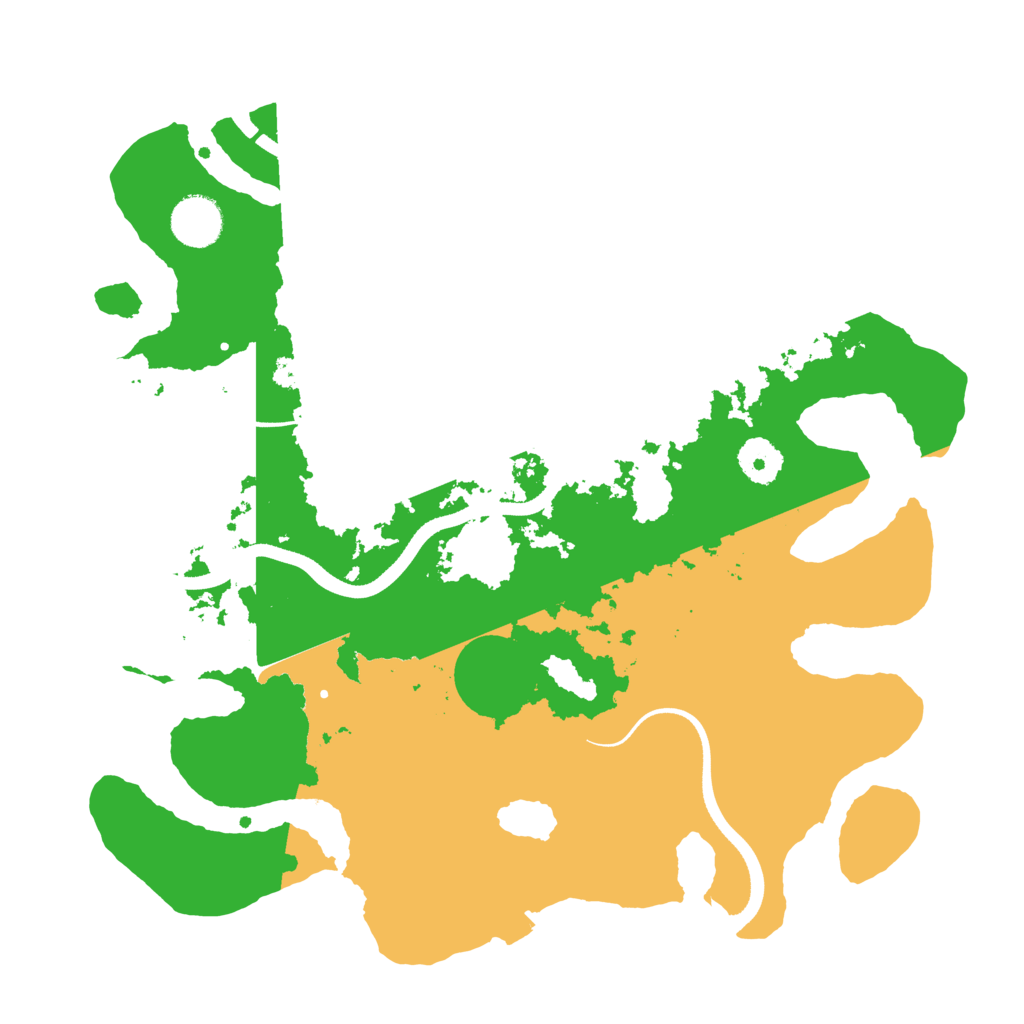 Biome Rust Map: Procedural Map, Size: 3500, Seed: 437817