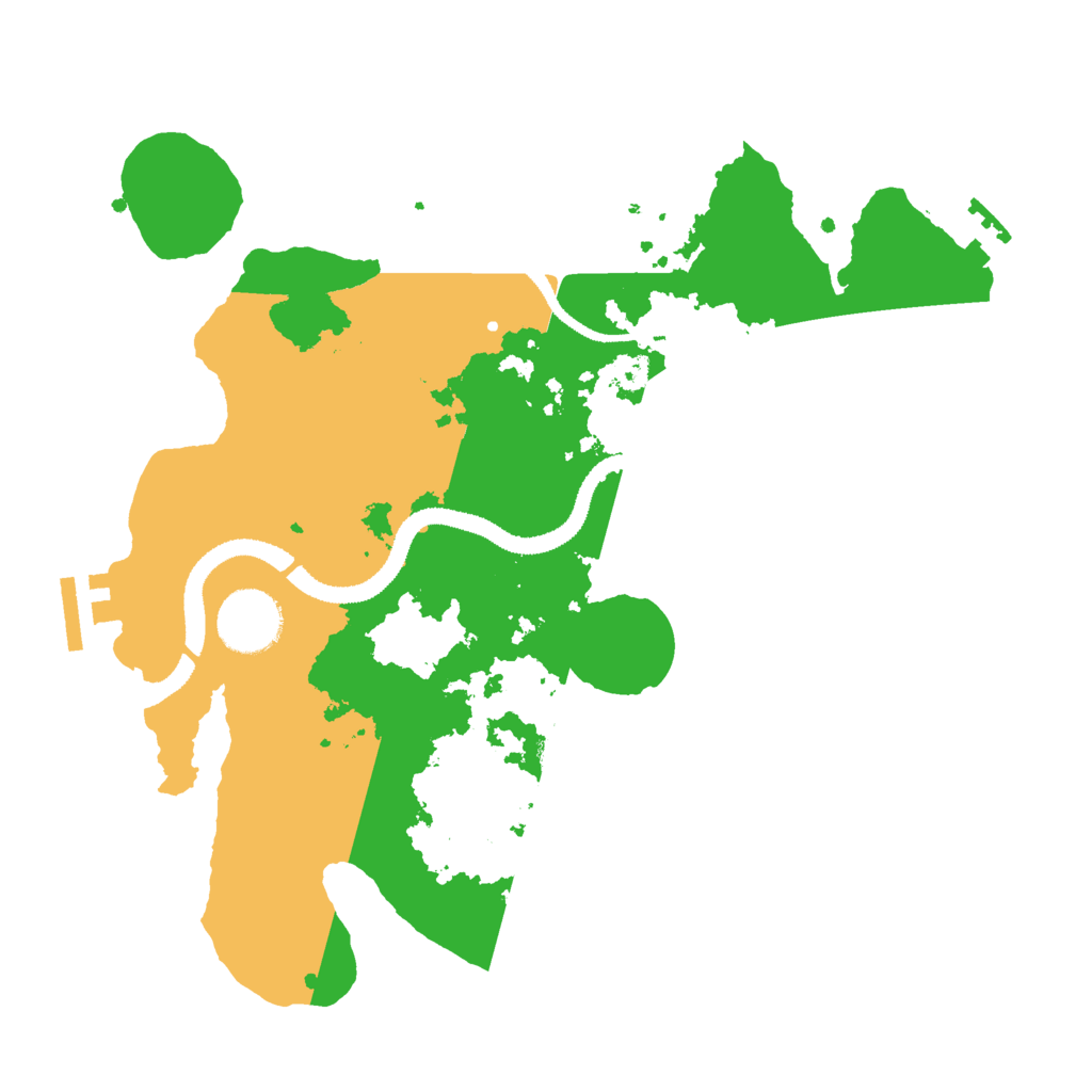 Biome Rust Map: Procedural Map, Size: 3000, Seed: 7711