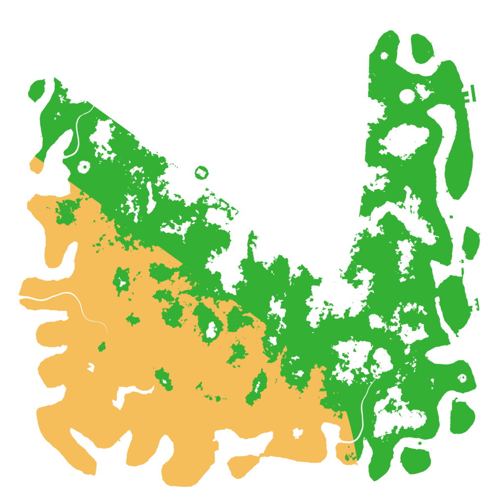 Biome Rust Map: Procedural Map, Size: 6000, Seed: 101146