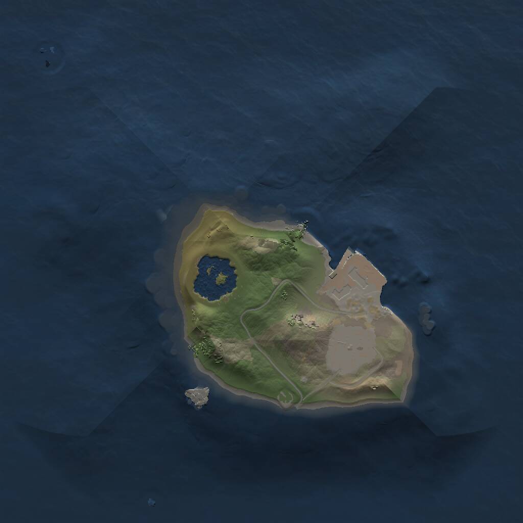 Rust Map: Procedural Map, Size: 1200, Seed: 823987718, 1 Monuments