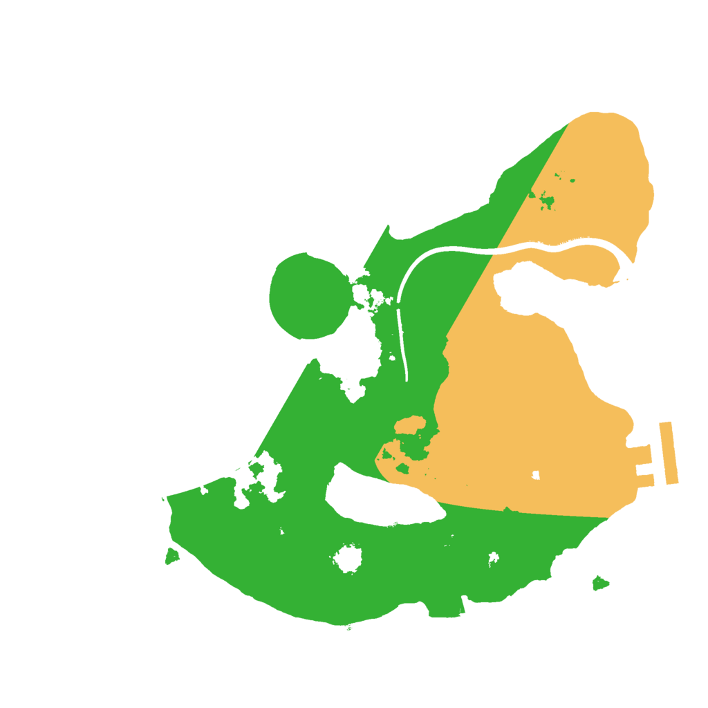 Biome Rust Map: Procedural Map, Size: 2300, Seed: 1708777681