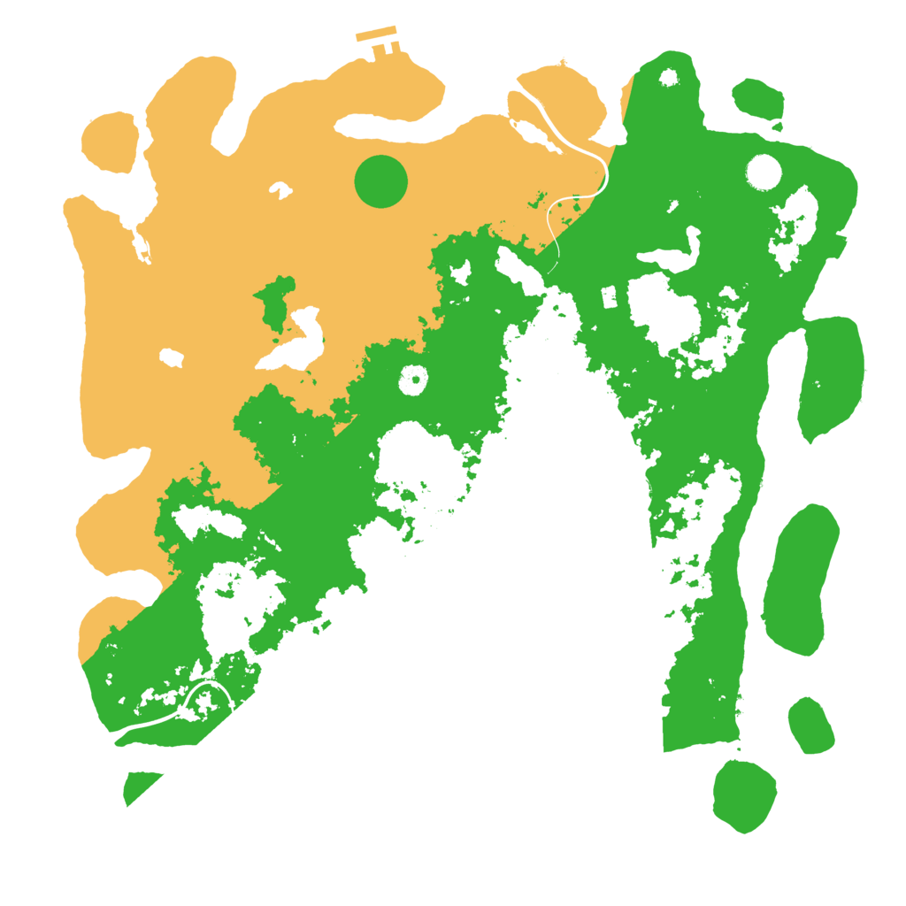 Biome Rust Map: Procedural Map, Size: 4500, Seed: 1382323589