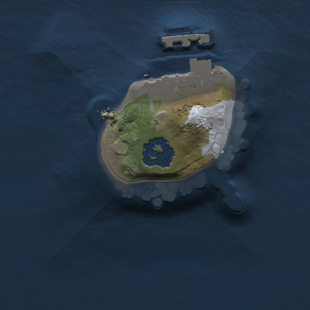 Rust Map: Procedural Map, Size: 1000, Seed: 67769, 2 Monuments