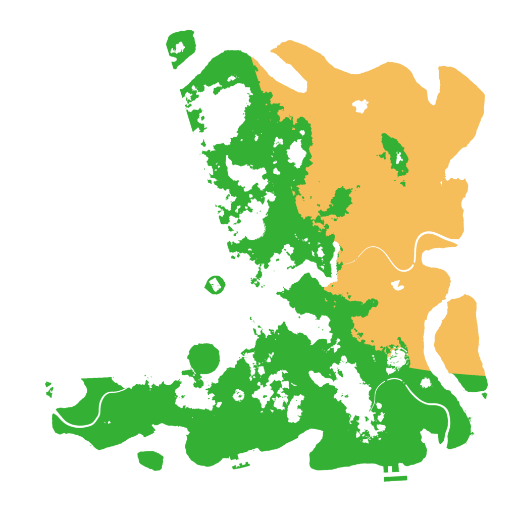 Biome Rust Map: Procedural Map, Size: 4500, Seed: 1001954645