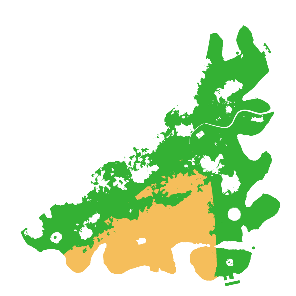 Biome Rust Map: Procedural Map, Size: 4000, Seed: 13605