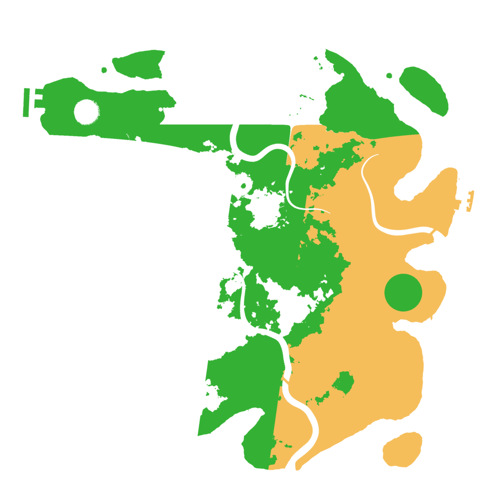 Biome Rust Map: Procedural Map, Size: 3500, Seed: 1294263027