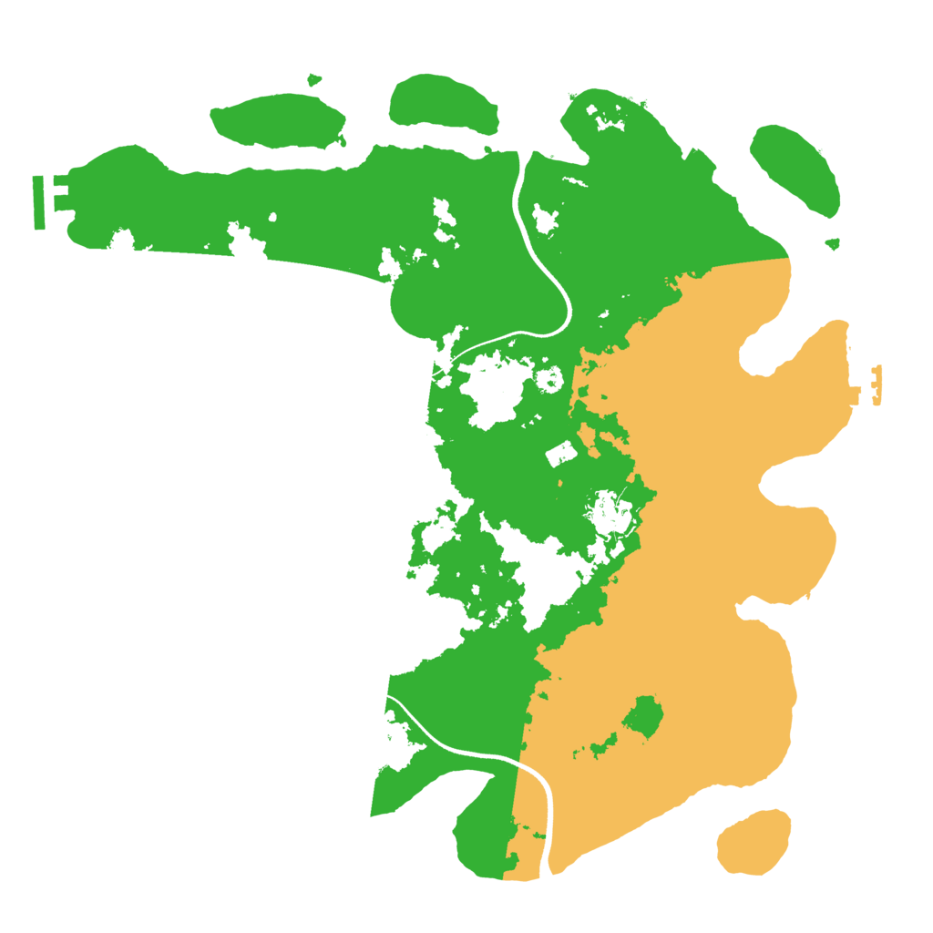 Biome Rust Map: Procedural Map, Size: 3500, Seed: 1294263027