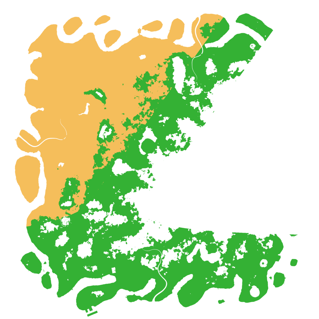 Biome Rust Map: Procedural Map, Size: 6000, Seed: 1984293651