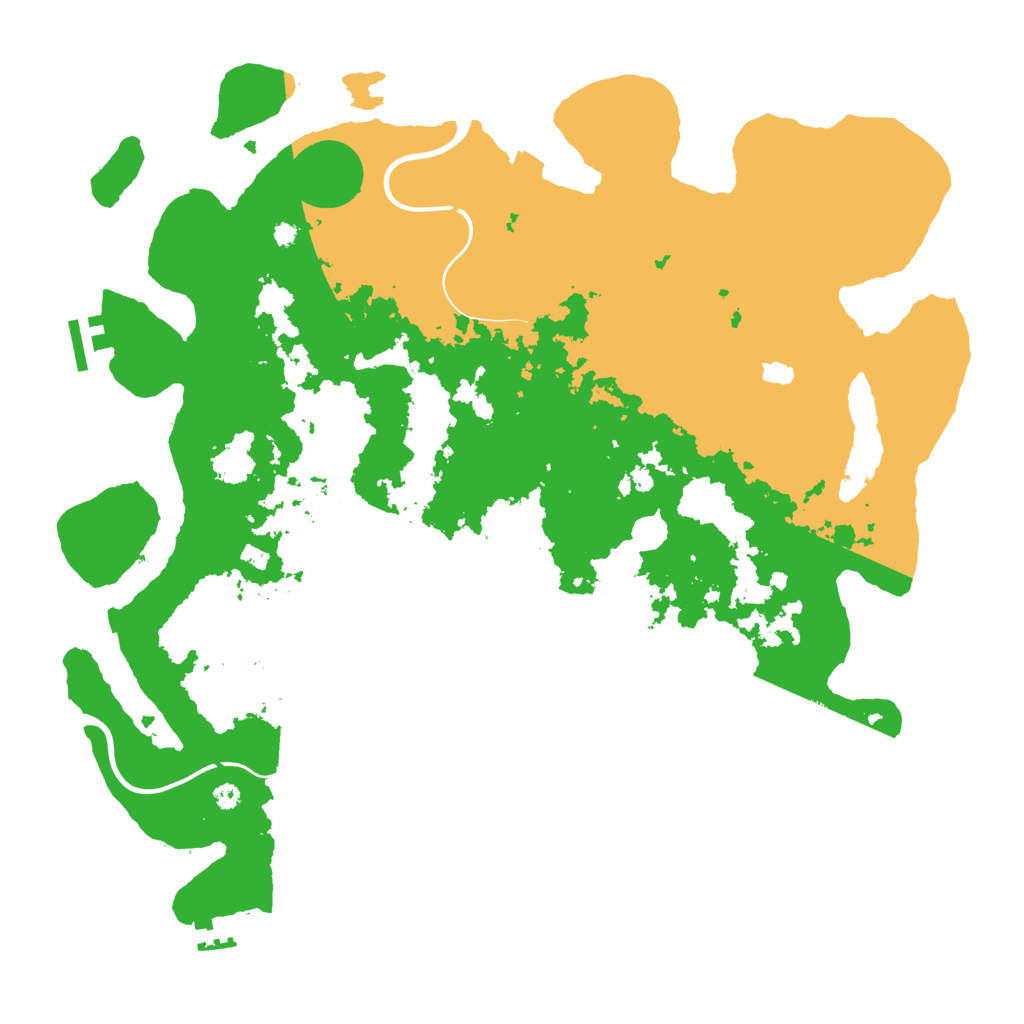Biome Rust Map: Procedural Map, Size: 4000, Seed: 1234678722