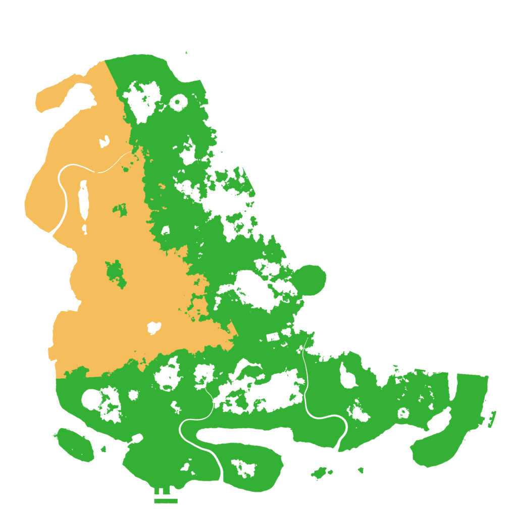 Biome Rust Map: Procedural Map, Size: 4500, Seed: 922935824