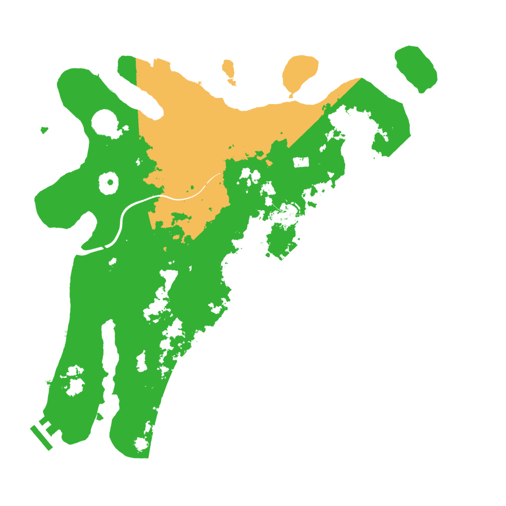 Biome Rust Map: Procedural Map, Size: 3500, Seed: 2135999463